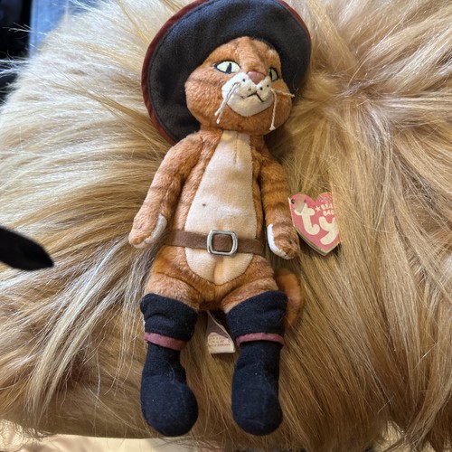 Beanie baby shrek puss in - puss,