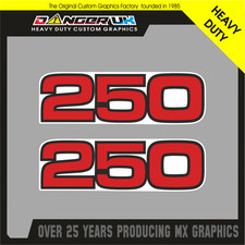 YAMAHA YZ 250 MOTOCROSS GRAPHICS DECALS STICKERS RETRO VINTAGE
