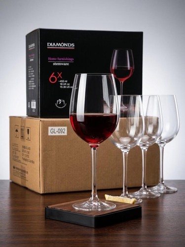 Red wine glasses various - red,