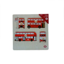 London Buses Wooden Peg Puzzle