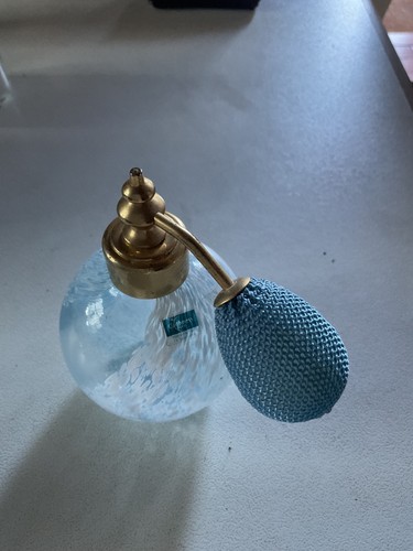Caithness blue glass perfume