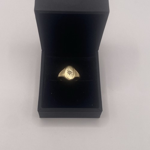 9ct gold pinky ring - gold, fully