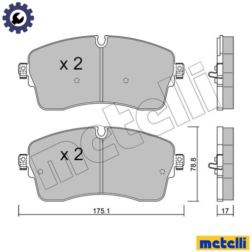 Brake pad set disc - brake,