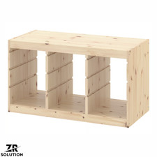 IKEA TROFAST Frame 93x44x52cm Light White Stained Pine Storage Unit New Sealed