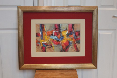 Abstract oil canvas - on,