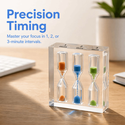 Portable acrylic hourglass - 1x,