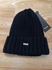 Firetrap New Mens Adult One Size Navy Blue Beanie Hat RRP £14.99