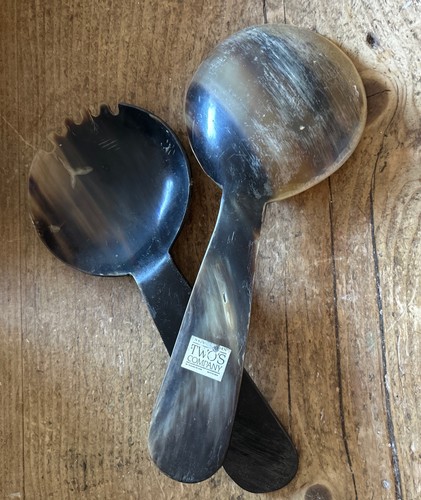 Pair rustic natural horn - rustic,