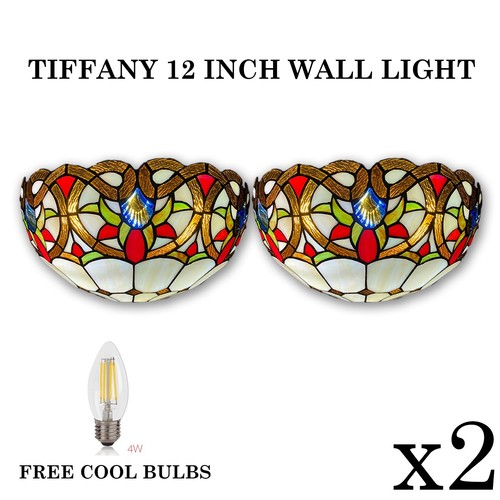 Tiffany style wall lamps - wall,