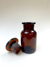 Apothecary Bottle, Brown Glass