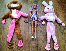 Barbie Cutie Reveal Monkey Doll And Bunny Plush