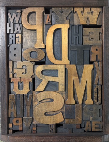 Antique vintage letterpress - vintage,