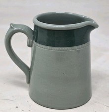 Vintage Dudson Hanley Creamer Jug - Green 7.5 cm