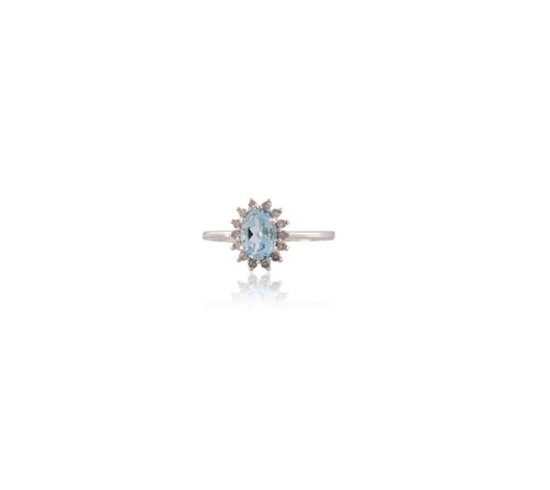 Natural aquamarine and - aquamarine,