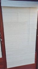 Bamboo Style Roman Blinds Magnolia Color Woven Fabric, 90cm x 1660cm. 2 Off.
