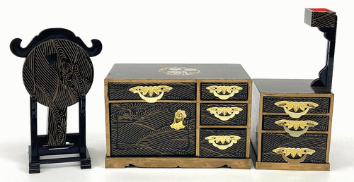Japanese lacquer miniature - lacquer,