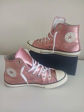 Converse Women’s Trainers Size 4 UK / EU 37  - Pink metallic High Top Trainers 