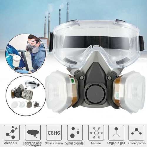 Gas mask facepiece spray - gas,