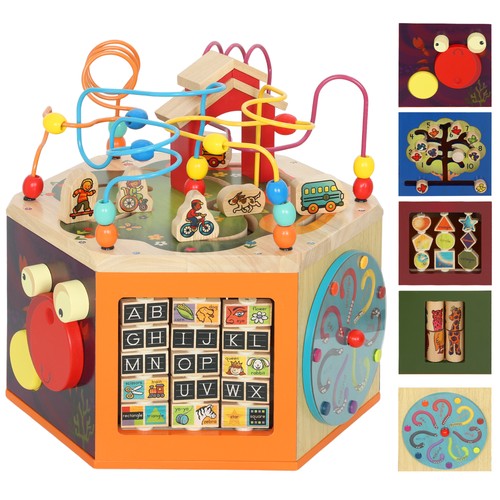 Aiyaplay wooden activity cube - activity,