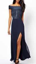 Navy Blue Maxi Dress 12 Party