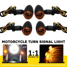 4x Mini Motorcycle Amber LED