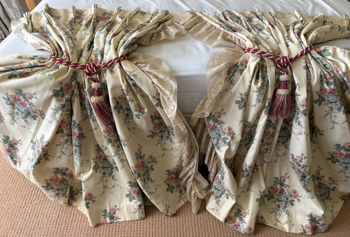 Handmade vintage 70s curtains - 70s,