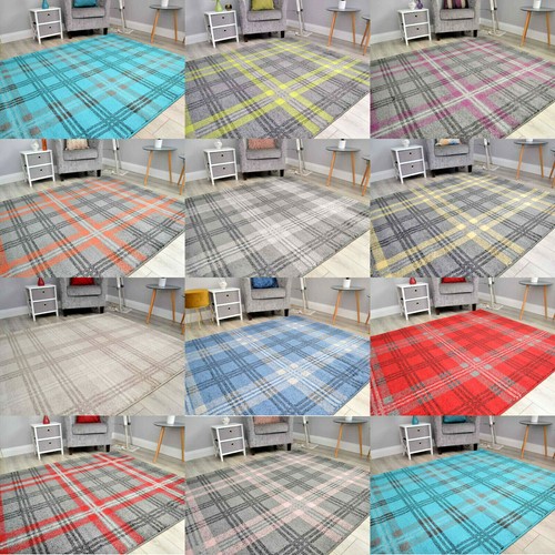 Tartan living room rugs modern - tartan,