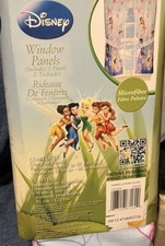 Disney Faires Window Panels Microfiber Includes 2 Panels and Tie Backs