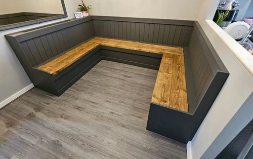 Bespoke corner monks - monks, bench