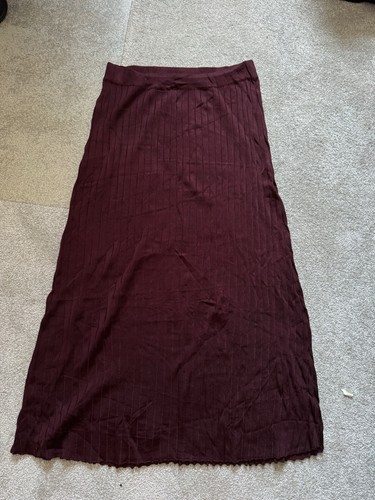 Zara burgundy midi pleated - zara,