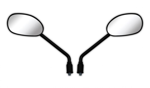 Mirrors 10mm black rectangle - 10mm,