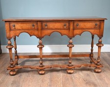 Jacobean Revival Dresser Walnut Server Tables Farmhouse
