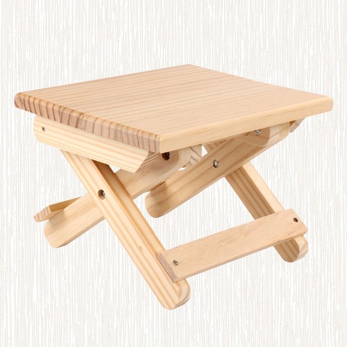 1pc wooden foldable stool - 1pc,