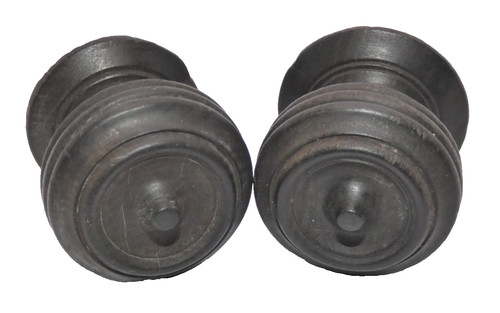Two wooden door knobs - , (wd138)
