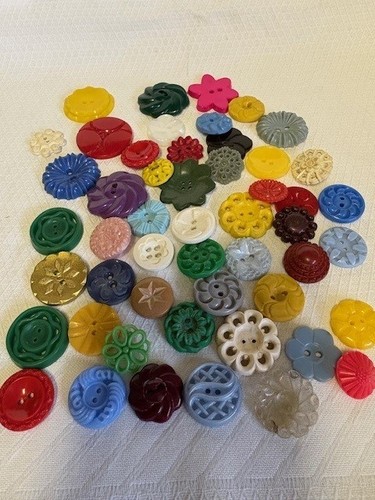 Vintage plastic flower - 50,