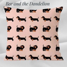 Dachshund Sausage Dog / Puppy Cushion COVER 45cm X 45cms