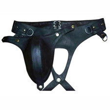 Real Leather Jockstrap Mens