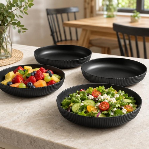 4pcs deep pasta bowls - deep,