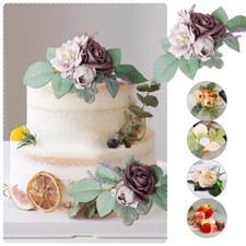 Artificial Rose Flower Cake