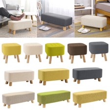 40/57/81cm Long Sitting Stool Sofa Padded Changing Shoe Foot Rest Seat Furniture