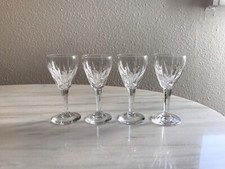 Vintage Crystal Cordial Glasses STUART Claridge Cut Crystal Set BB
