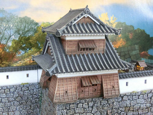 28mm samurai castle corner - 28mm,
