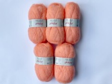 Phildar Phil Light Yarn, Chardon, 5 x 50g Ball, Corail, Soft Peach Pink Yarn