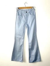 1970s True Vintage Orange Tag Levi’s Pastel Bell Bottoms Flared Jeans W27 / UK 8