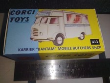 Corgi 413 Karrier Bantam Mobile Butchers Shop - Repro /Replica Box