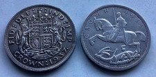 Pair silver crowns 1935 - crowns,