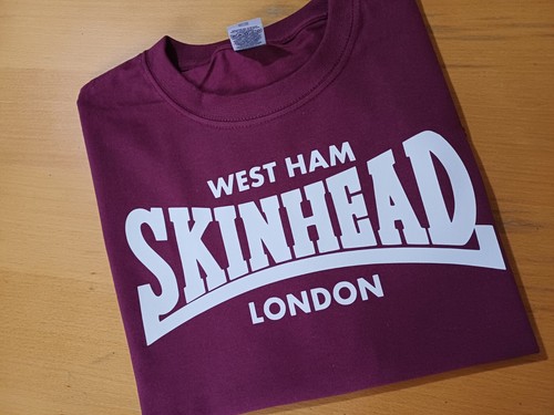Skinhead shirt west ham - t,