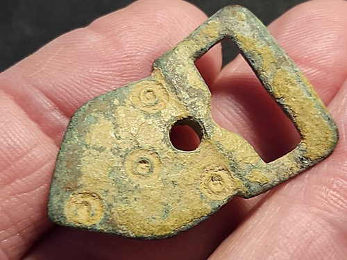 Saxon bronze ring and - , dot