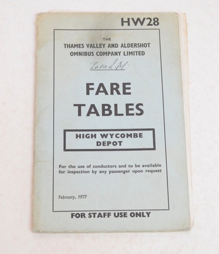 Bus coach staff fare - bus, table