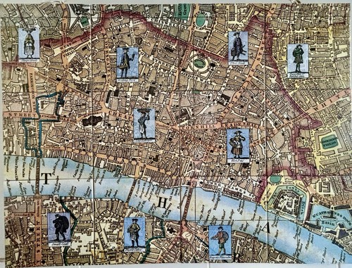 Ceramic tile panel map the - tile, of